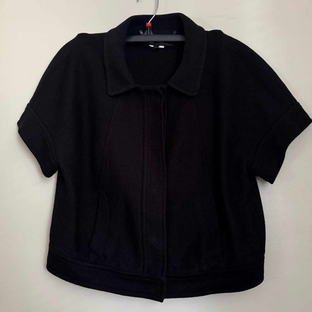 Women's Black Short Sleeve Jacket